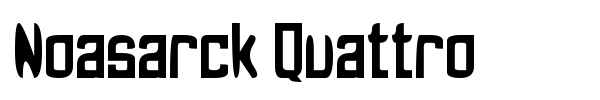 Noasarck Quattro font preview